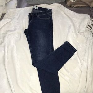 Dark denim jeans